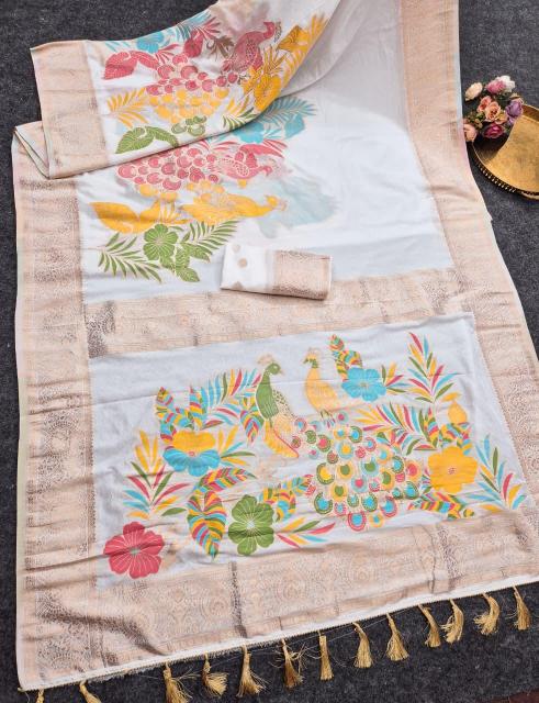 Akshara banarasi khadi silk saree wholesale market